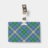 Badge Snappy Clan MacDowall Tartan (Arrière avec clip)