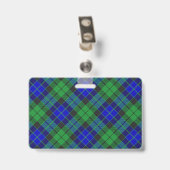 Badge Snappy Clan MacKay Tartan (Arrière avec clip)