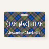 Badge Snappy Clan MacLellan Tartan (Devant)