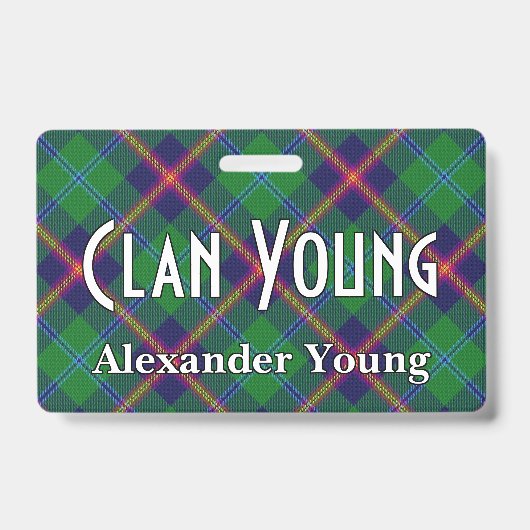 Badge Snappy Clan Young Tartan (Avant)