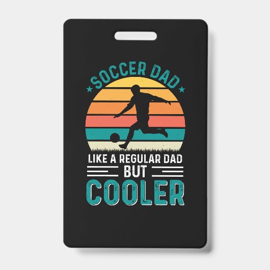 Badge Soccer Dad Retro Sunset (Avant)