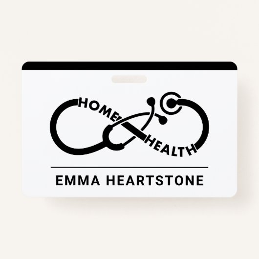 Badge Soins de santé à domicile Infirmière aidante (Devant)