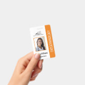 Badge Soins infirmiers orange simples (Manuel / portable)