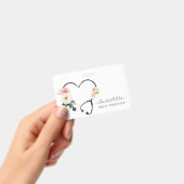 Badge Soins infirmiers Santé Soins Floral Stethoscope (Handheld)
