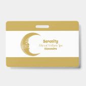 Badge Soleil et Lune Célestes Holistiques (Avant)