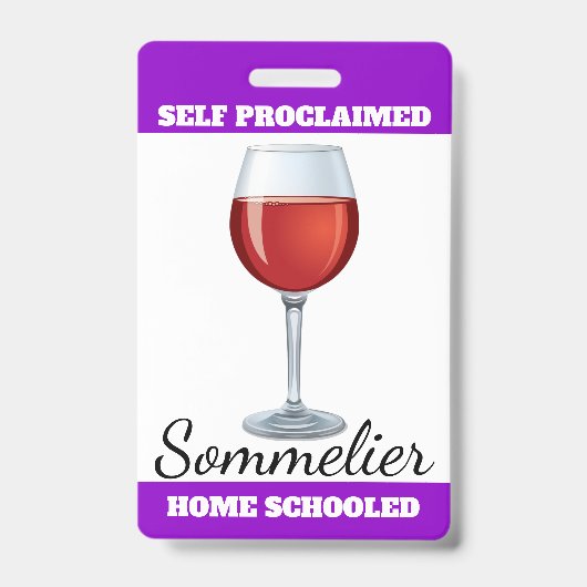 Badge Sommelier autodéclaré (Avant)