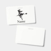 Badge Sorcière Broom Halloween Thunder_Cove (Avant & arrière)