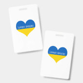 Badge Soutien à l'Ukraine (Avant & arrière)