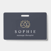 Badge Spa Gold Lotus Flower (Face)