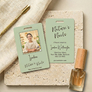 Badge Spécialiste en photo de nail Artisan Aspen Green B