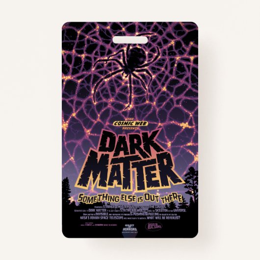 Badge Spider Cosmic Web, Galaxie d'Halloween des horreur (Devant)