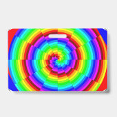 Badge Spirale arc-en-ciel par Kenneth Yoncich (Arrière)