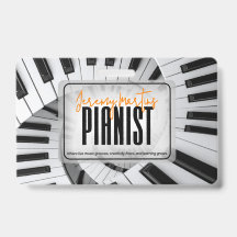 Spirales de piano modernes Noir&Blanc Orange Piani