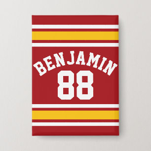 Badge Sports Team Football Jersey Nom personnalisé Numér