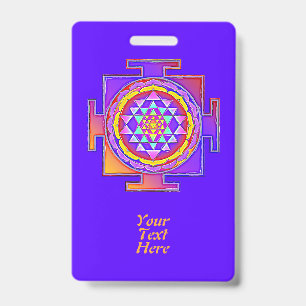 Badge Sri Yantra - Conception du symbole de l'hindouisme