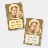 Badge St. Anthony & le Christ Child (JM 05; Style 2) (Avant & arrière)