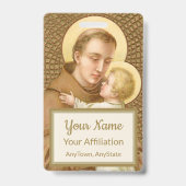 Badge St. Anthony & l'Enfant Jésus (JM 05 ; Style 2) (Arrière)
