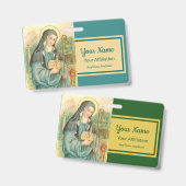 Badge St. Brigid d'Irlande (M 014) (Recto et verso)