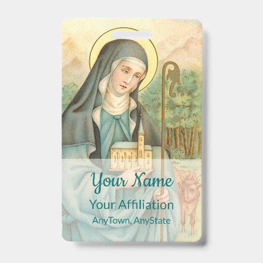 Badge St. Brigid d'Irlande (M 014) (Face)