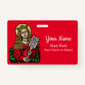 Badge St. Cecilia avec Hymn Board (Nuremberg) (Dos)