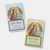 Badge St. Cecilia de Rome (BK 003) (Avant & arrière)