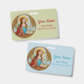 Badge St. Cecilia de Rome (BK 003) (Avant & arrière)
