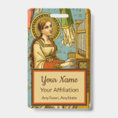 Badge St Cecilia de Rome (détail; BNG 02) (Dos)