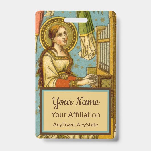 Badge St Cecilia de Rome (détail; BNG 02) (Face)