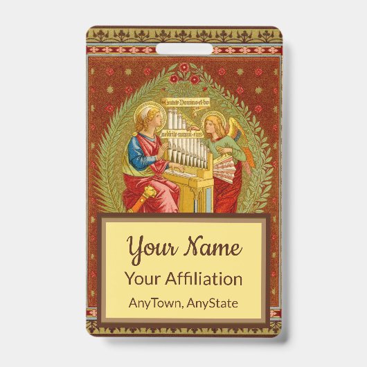 Badge St. Cecilia de Rome (SNV 36, Style 3) (Avant)