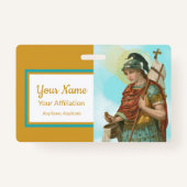 Badge St. Florian avec seau (Ciel clair; M 019) (Dos)