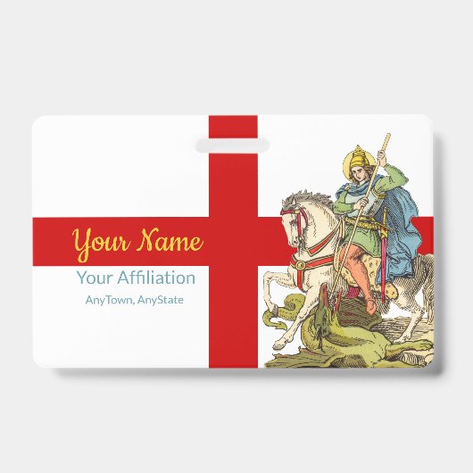 Badge St. George sur le cheval (BS 01) (Avant)