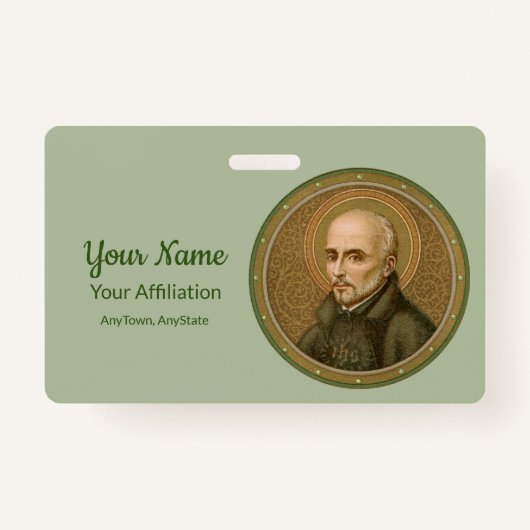 Badge St. Ignatius Loyola (BK 050) (Style 1) (Devant)