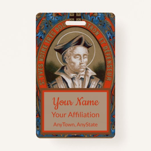 Badge St. Ivo de Kermartin (M 005) (Devant)