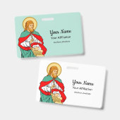 Badge St Luke, Médecin bien-aimé (RLS 08; MedVers.) (Avant & arrière)