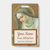 Badge St. Mary Magdalene de Pazzi (JM 45) (Style 2) (Arrière)