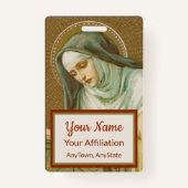 Badge St. Mary Magdalene de Pazzi (JM 45) (Style 2) (Dos)