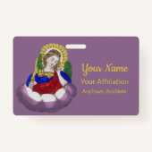 Badge St. Michael l'Archange (M 009; Style 1) (Dos)