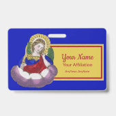 Badge St. Michael l'Archange (M 009; Style 2) (Dos)