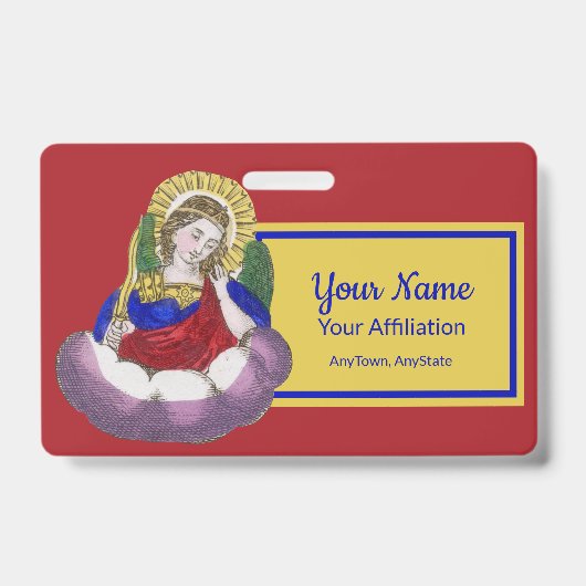 Badge St. Michael l'Archange (M 009; Style 2) (Face)