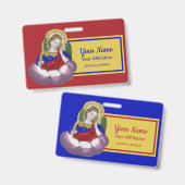 Badge St. Michael l'Archange (M 009; Style 2) (Recto et verso)