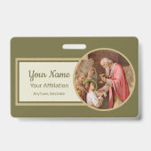 Badge St. Tarcisius recevant l'Eucharistie (BL 02) (Arrière)