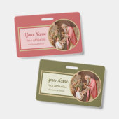 Badge St. Tarcisius recevant l'Eucharistie (BL 02) (Avant & arrière)