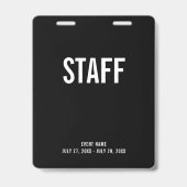 Badge Staff All Access Pass Backstage ID (Avant)