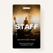 Badge Staff Crew Access Event Concert Music Festival (Devant)