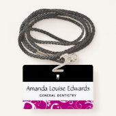 Badge Staff pro Damask (Derrière avec lanière)