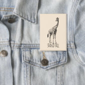 Badge Stand Tall Graceful Giraffe (Insitu)