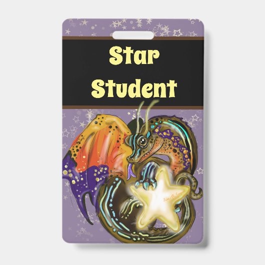 Badge Star Catcher Dragon Star Student (Front)