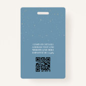 Badge Stars Moon Celestin Night ID Société Sécurité (Dos)