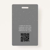 Badge Stars Moon Celestin Night ID Société Sécurité (Dos)