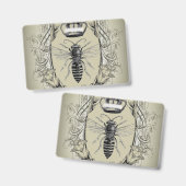 Badge steampunk beekeeper patron dame bee reine couronne (Avant & arrière)